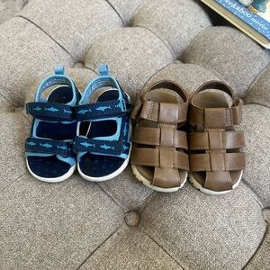 Baby Gap fisherman sandal & Carters shark sandal bundle